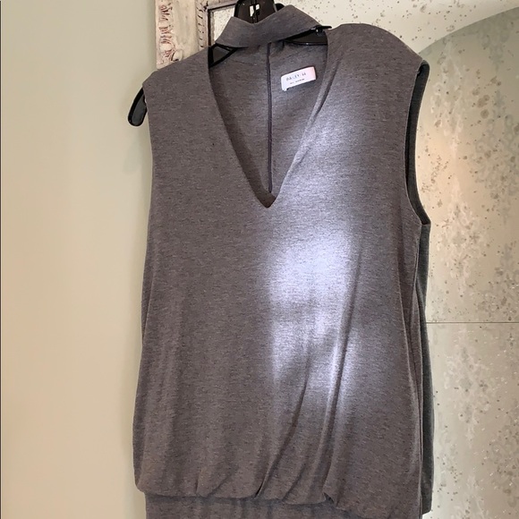 Haley 44 gray choker mini dress. Size small - Picture 3 of 3